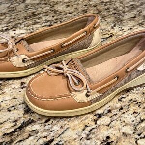 Sperry Top-Sider Bluefish 2-Eye Boat Shoes | Size 8.5M | Linen/Oat